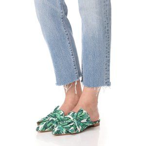 Schutz D’ana Mule Palm Leaf Print Slide